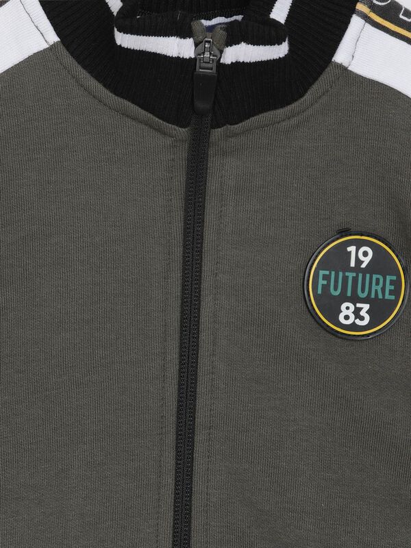 Olive Green Knitted Cardigan image number 2